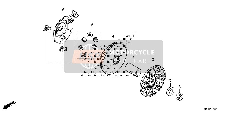 Honda SH125ADS 2014 Guidare Viso 1 per un 2014 Honda SH125ADS